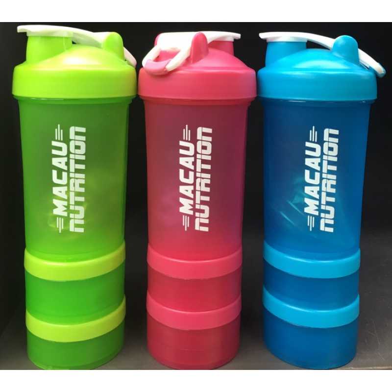 Macau Nutrition 3 in 1 Compartment Shaker 3合1蛋白粉摇杯 - 500毫升